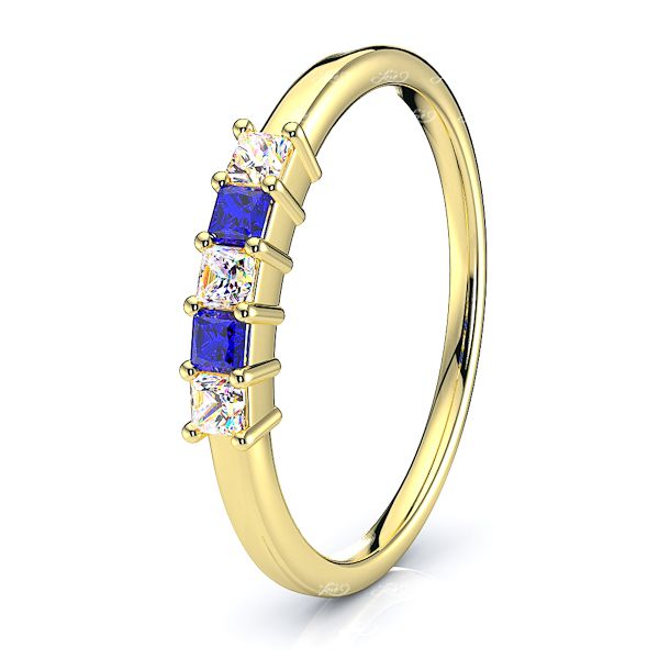 Yellow Diamond and Blue Sapphire