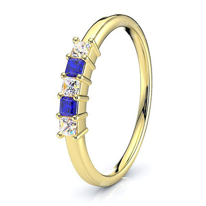 Yellow Diamond and Blue Sapphire