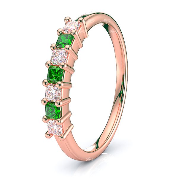 Rose Diamond and Emerald