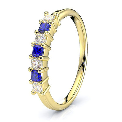 Yellow Diamond and Blue Sapphire