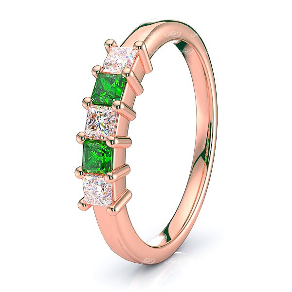 Rose Diamond and Emerald