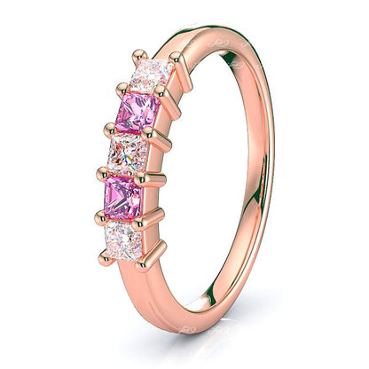 Rose Diamond and Pink Sapphire