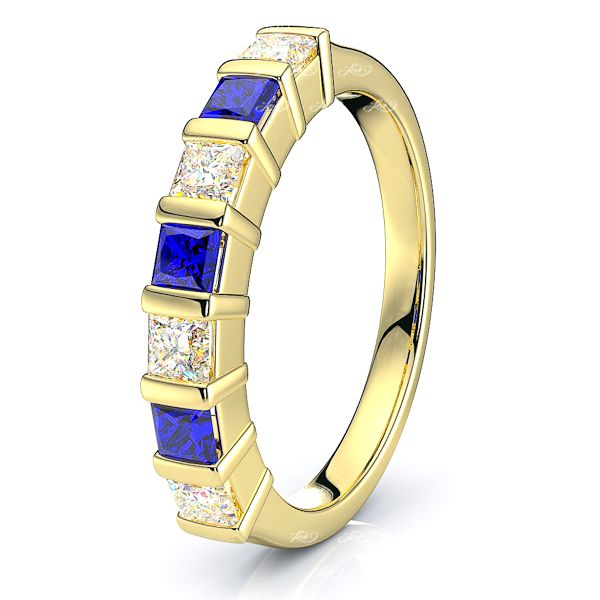 Yellow Diamond and Blue Sapphire