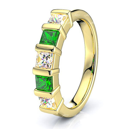 Yellow Diamond and Emerald