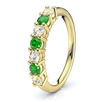 Yellow Diamond and Emerald