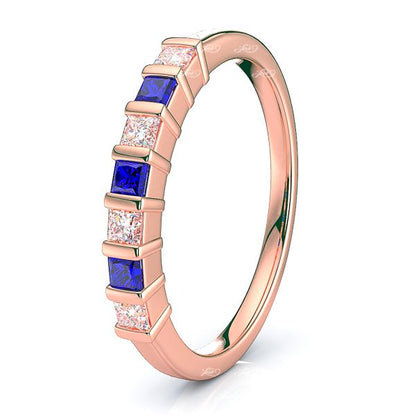 Rose Diamond and Blue Sapphire