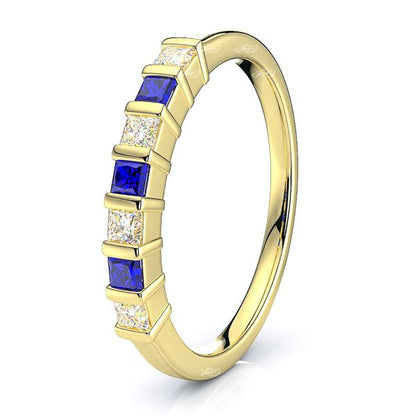 Yellow Diamond and Blue Sapphire