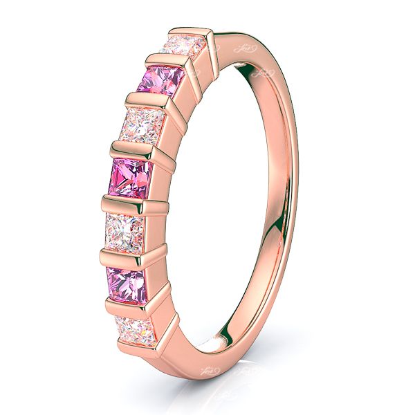 Rose Diamond and Pink Sapphire
