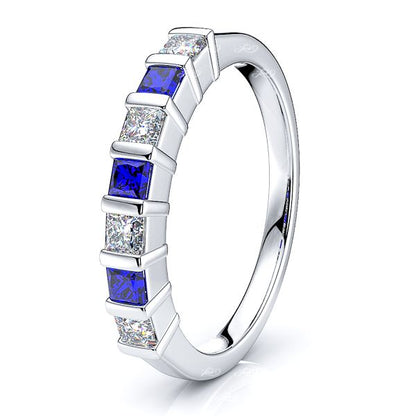 White Diamond and Blue Sapphire