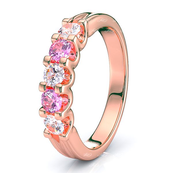 Rose Diamond and Pink Sapphire