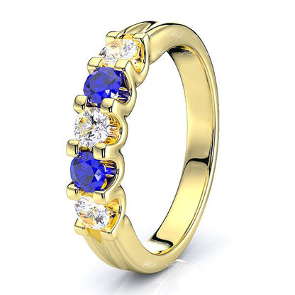 Yellow Diamond and Blue Sapphire