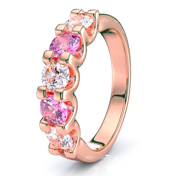 Rose Diamond and Pink Sapphire