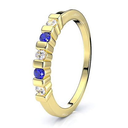 Yellow Diamond and Blue Sapphire