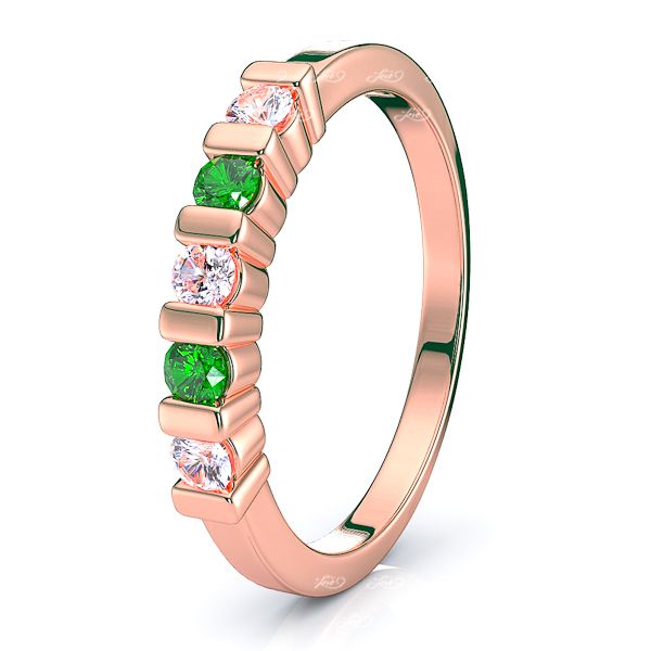 Rose Diamond and Emerald
