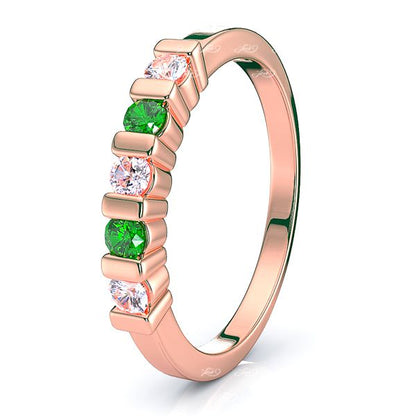 Rose Diamond and Emerald