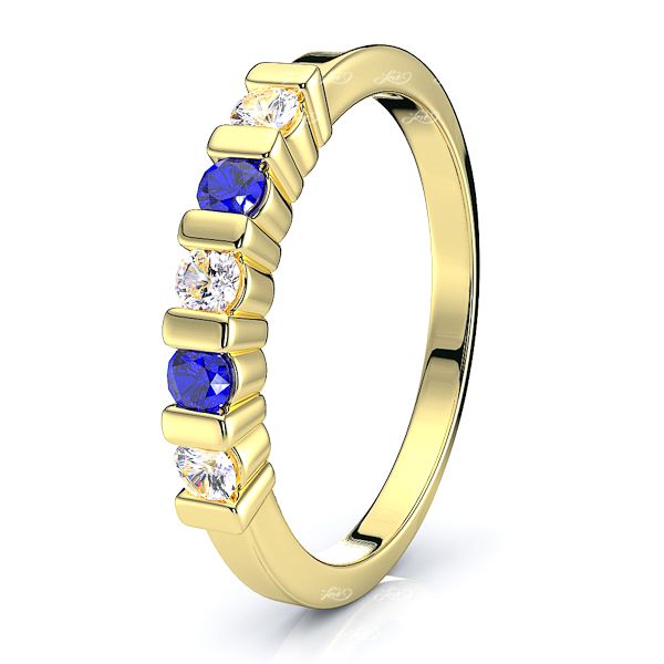 Yellow Diamond and Blue Sapphire