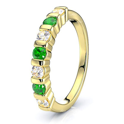 Yellow Diamond and Emerald