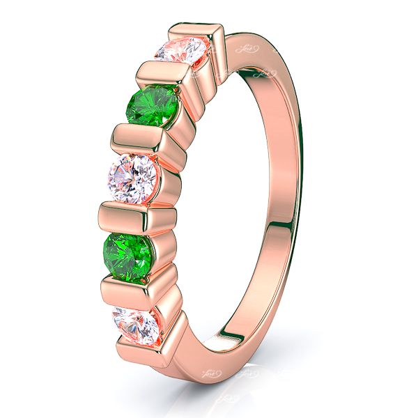 Rose Diamond and Emerald