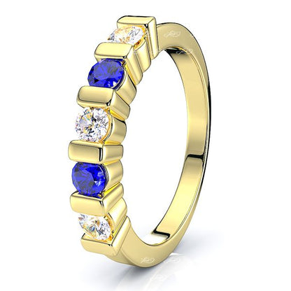 Yellow Diamond and Blue Sapphire