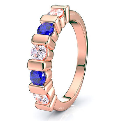 Rose Diamond and Blue Sapphire