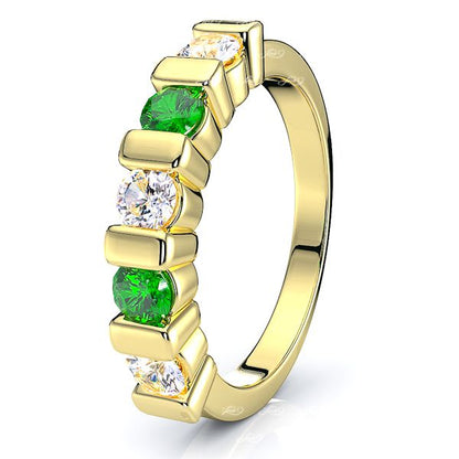 Yellow Diamond and Emerald