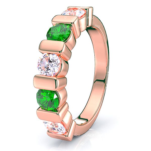 Rose Diamond and Emerald