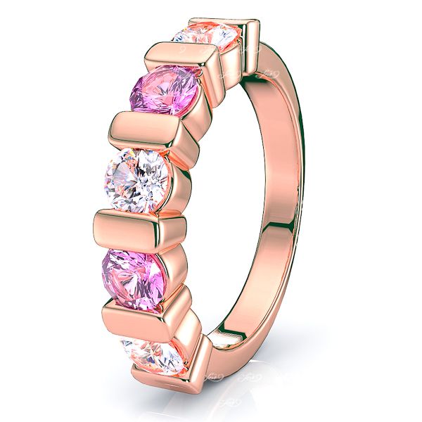 Rose Diamond and Pink Sapphire