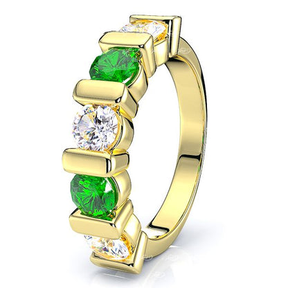 Yellow Diamond and Emerald
