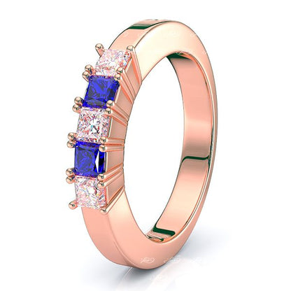Rose Diamond and Blue Sapphire