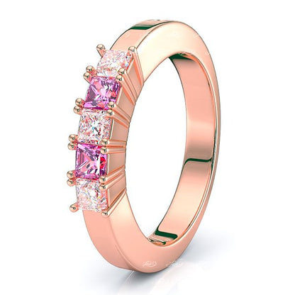 Rose Diamond and Pink Sapphire
