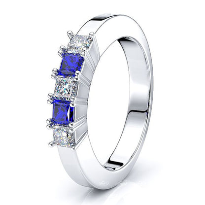 White Diamond and Blue Sapphire