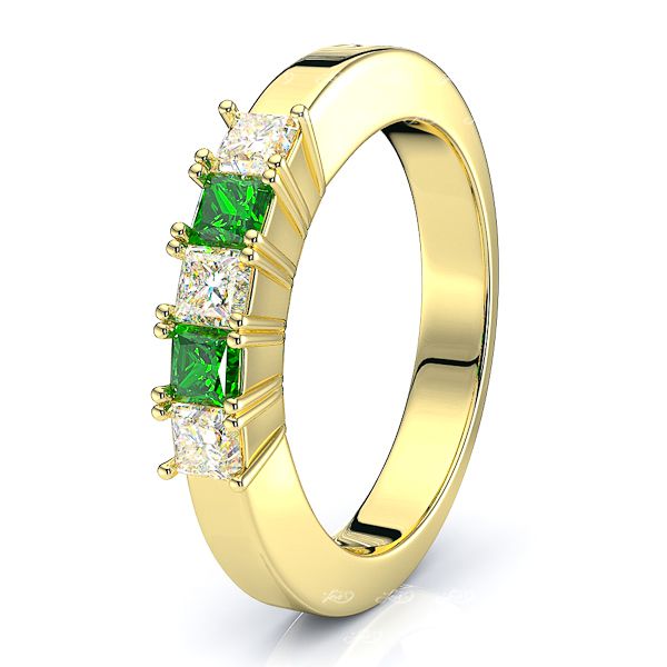Yellow Diamond and Emerald