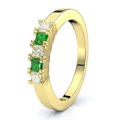 Yellow Diamond and Emerald