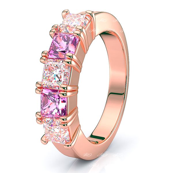 Rose Diamond and Pink Sapphire