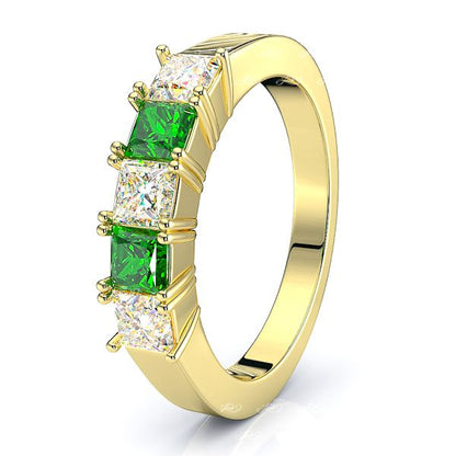 Yellow Diamond and Emerald
