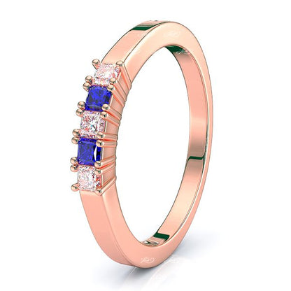 Rose Diamond and Blue Sapphire