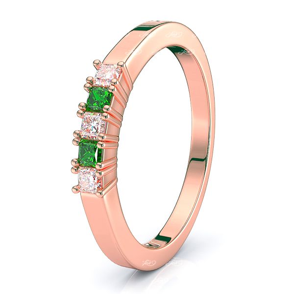 Rose Diamond and Emerald
