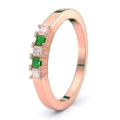 Rose Diamond and Emerald