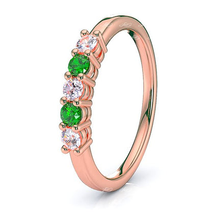 Rose Diamond and Emerald