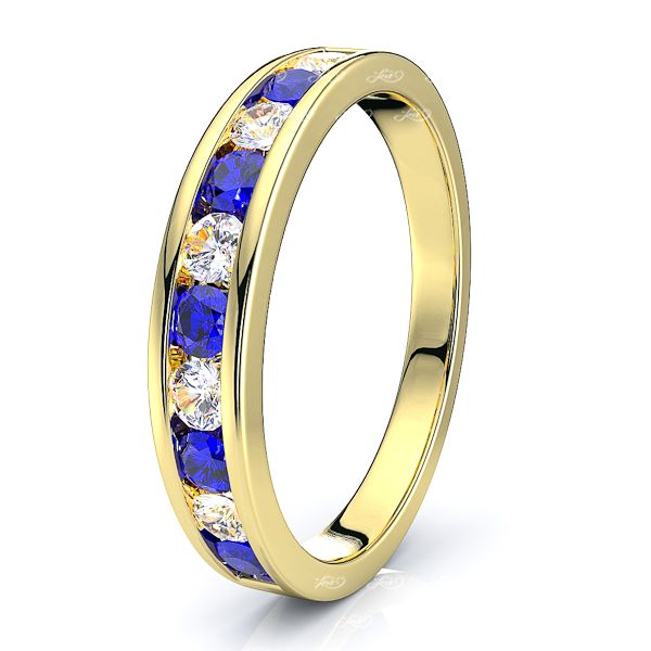 Yellow Diamond and Blue Sapphire