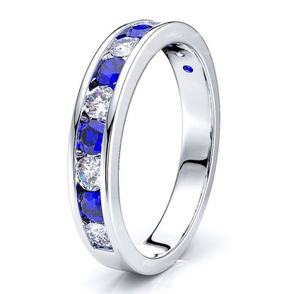 White Diamond and Blue Sapphire