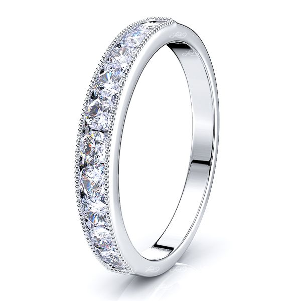 Alessia Milgrain Women Anniversary Wedding Band