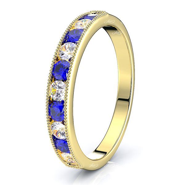 Yellow Diamond and Blue Sapphire