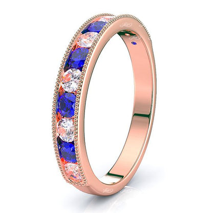 Rose Diamond and Blue Sapphire