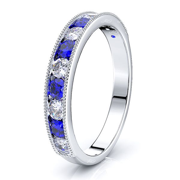 White Diamond and Blue Sapphire