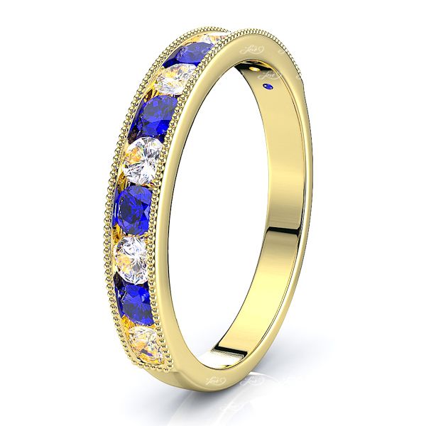 Yellow Diamond and Blue Sapphire