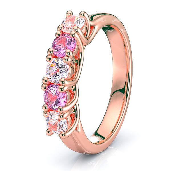 Rose Diamond and Pink Sapphire