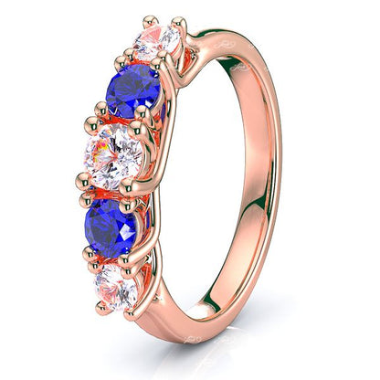 Rose Diamond and Blue Sapphire