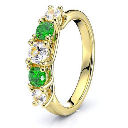 Yellow Diamond and Emerald