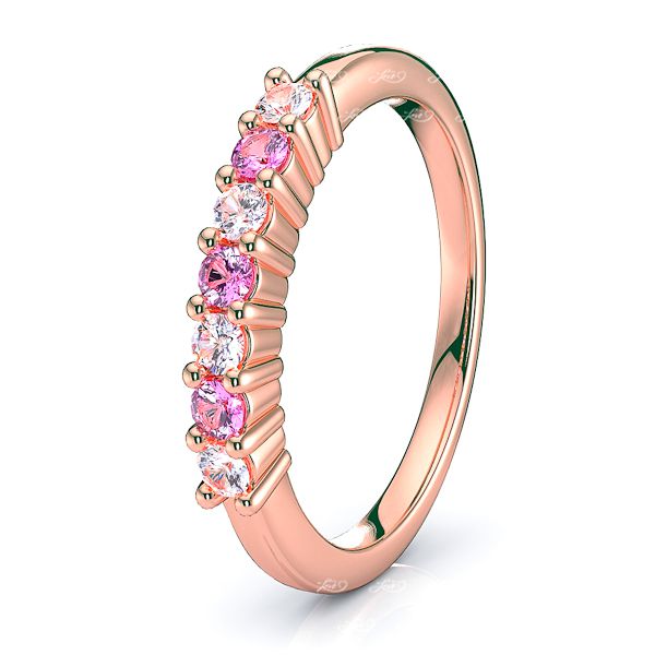 Rose Diamond and Pink Sapphire